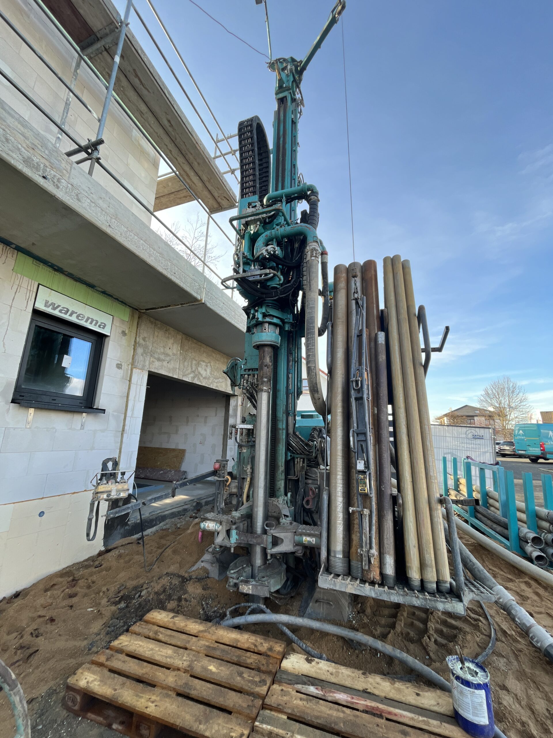 Bohrgerät für Erdwärmebohrung