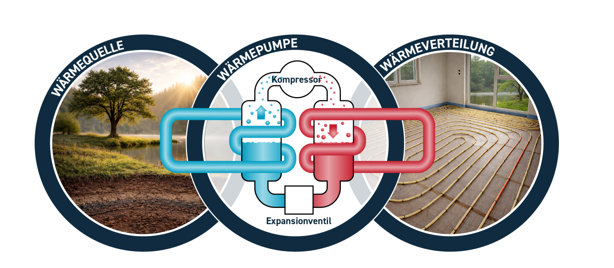 Schaubild Wärmequelle Geothermie